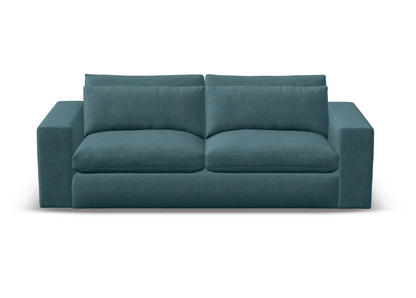 Everette Luxe Express Ship 93" 2 Trillium Cushion Sofa + Kidney Pillow