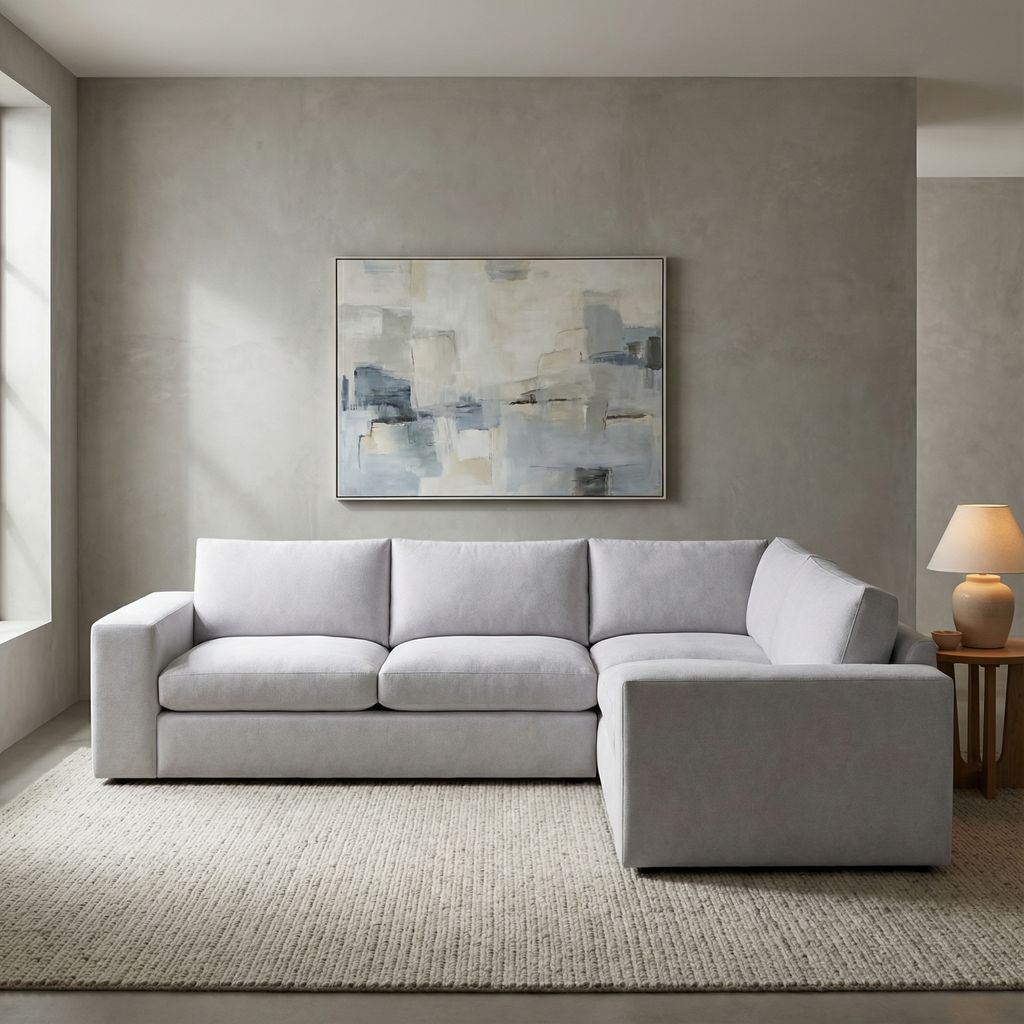 Everette Quick Ship 113" x 95" 5 Trillium Cushion Sectional