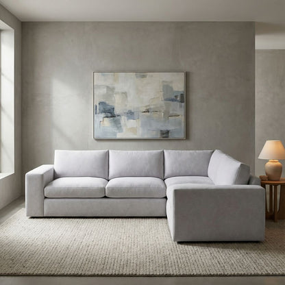 Everette Quick Ship 113" x 95" 5 Trillium Cushion Sectional