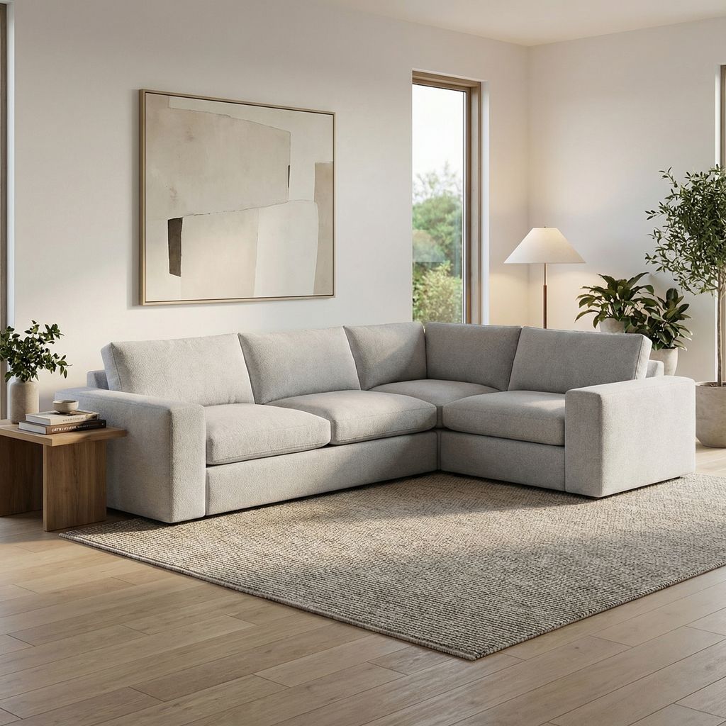 Everette Quick Ship 123" x 95" 5 Trillium Cushion Sectional