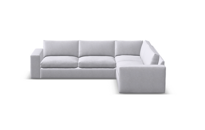 Everette Quick Ship 123" x 95" 5 Trillium Cushion Sectional