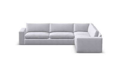 Everette Quick Ship 137" x 95" 5 Trillium Cushion Sectional