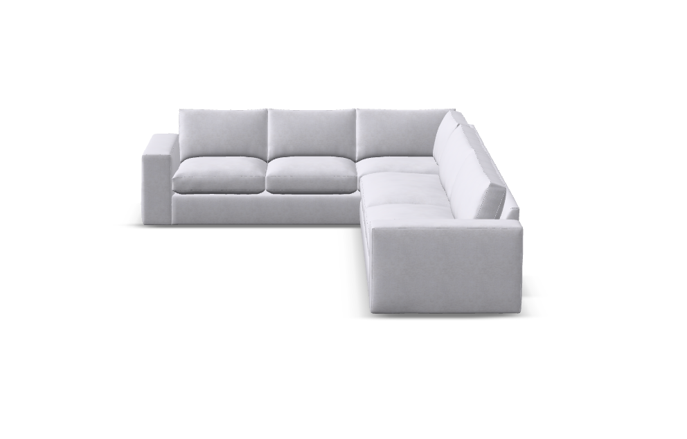 Everette Express Ship 148" x 109" 5 Trillium Cushion Sectional