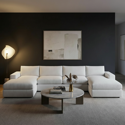 Everette Express Ship 173" Trillium Cushion Dual Chaise Sectional