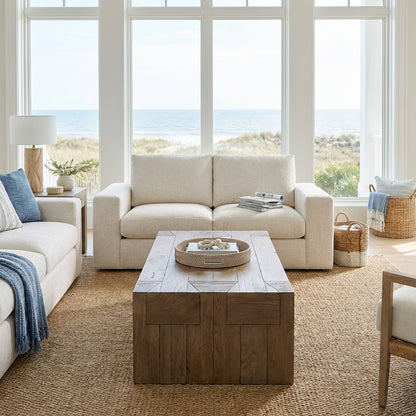 Everette Quick Ship 83" 2 Trillium Cushion Loveseat - Cloud