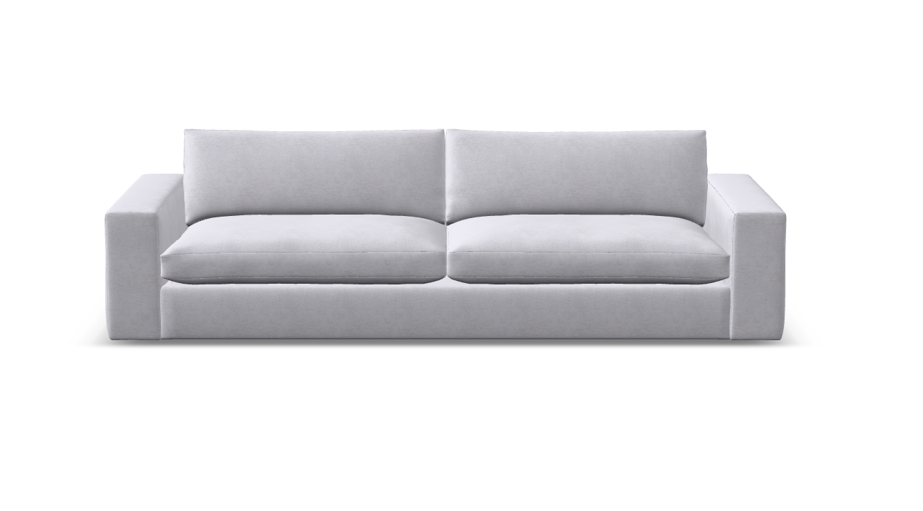 Everette Express Ship 118" 2 Trillium Cushion Sofa