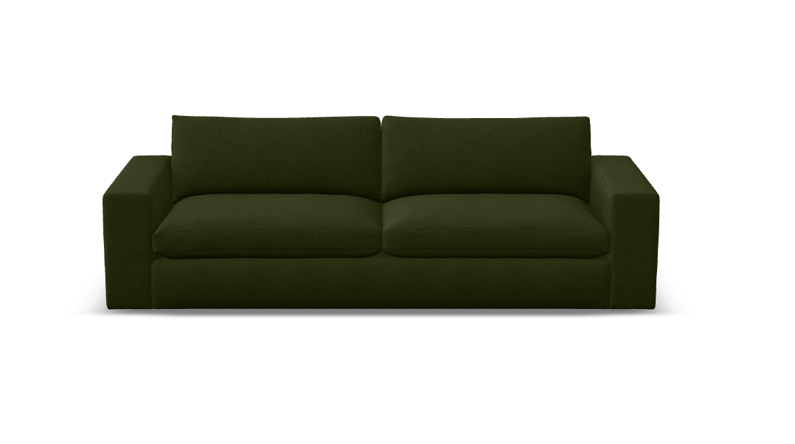 Everette Luxe Express Ship 107" 2 Trillium Cushion Sofa