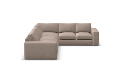 Everette Luxe Express Ship 127" x 109" 5 Trillium Cushion Sectional