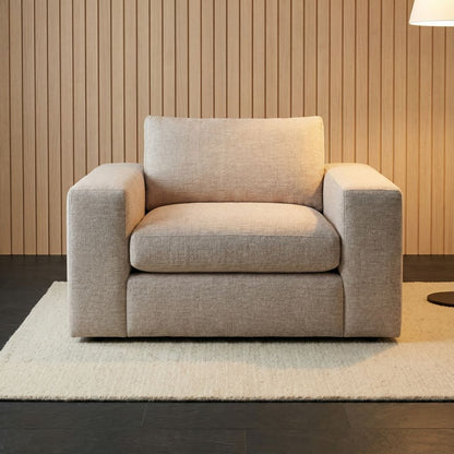 Everette Luxe Express Ship 52" Trillium Cushion Chair & Half