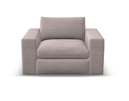 Everette Luxe Express Ship 52" Trillium Cushion Chair & Half