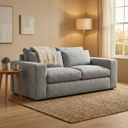 Everette Luxe Express Ship 83" 2 Trillium Cushion Loveseat + Kidney Pillow