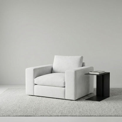 Everette Express Ship 52" Chair & Half - Crypton Natural Linen