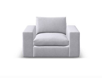 Everette Express Ship 52" Chair & Half - Crypton Natural Linen