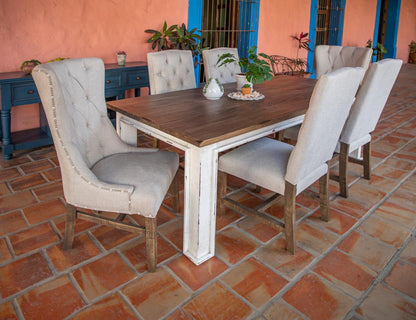 Morgan Tufted Dining Side Chair - Sand + Earth