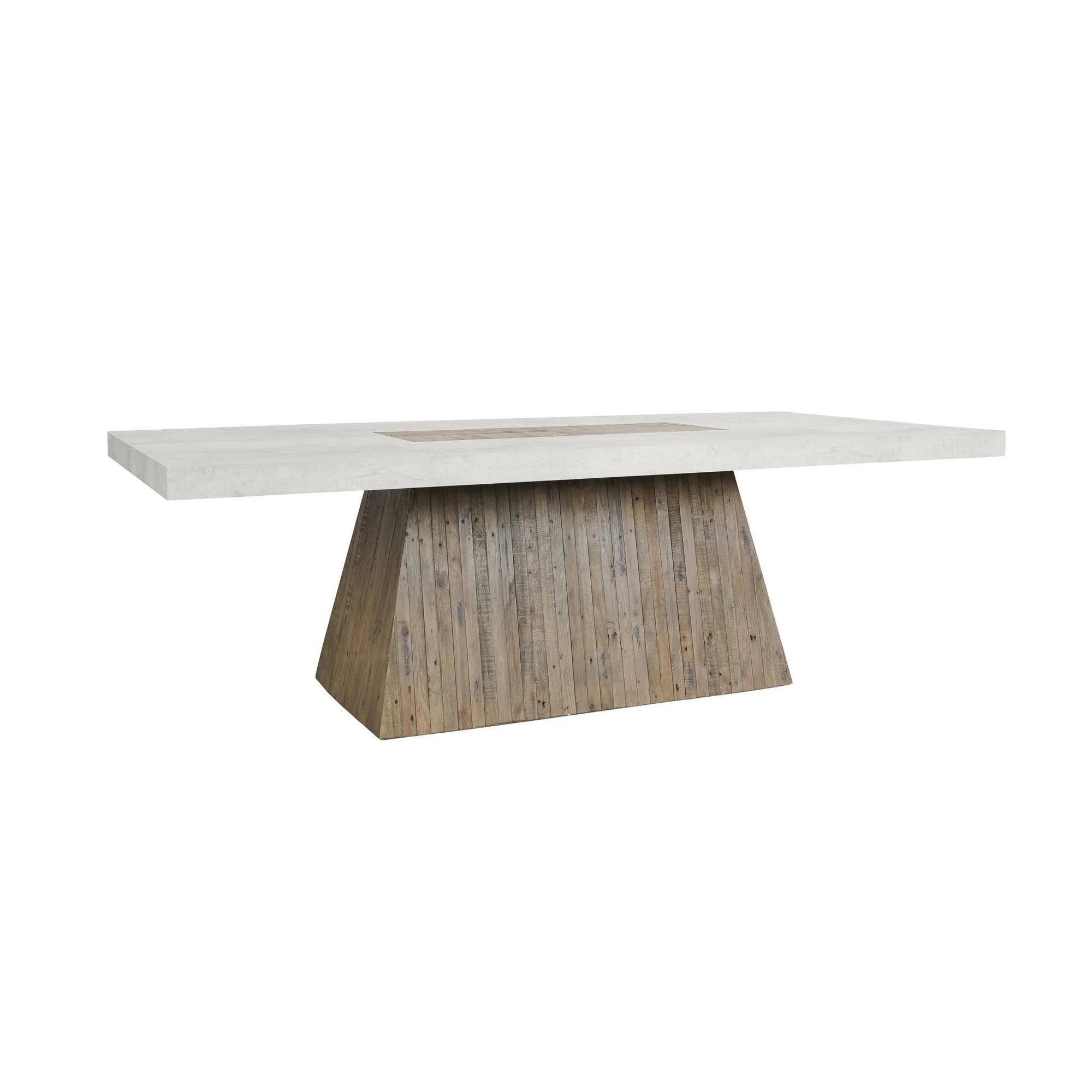 Leander 94" Square Dining Table - Antique White