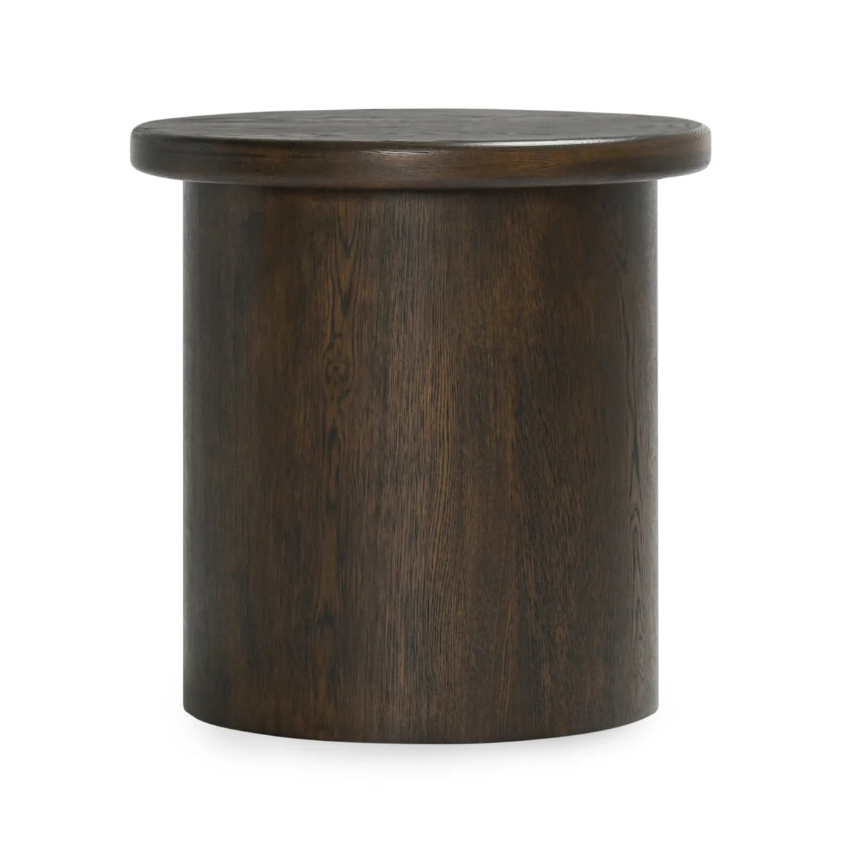 Rena 22" Round End Table - Coffee Brown