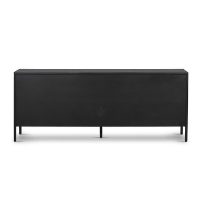 Ellington 70" 4 Drawer Media Cabinet - Black Iron + Bronze