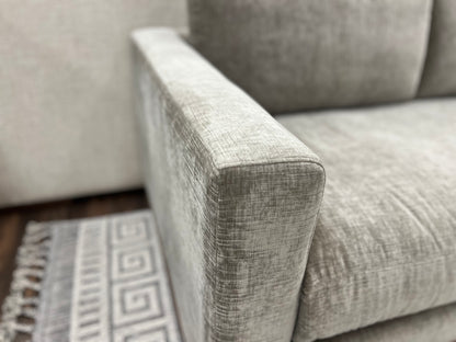 Bradford Express Ship 102" Bench Cushion Sofa - Velvet Taupe