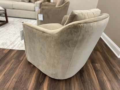 Jemma 33" Quick Ship Swivel Chair - Mojave Taupe