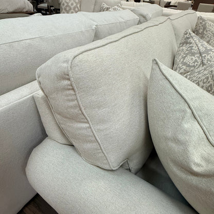 Katrina 84" Rolled Arm 3 Cushion Sofa - Performance Sand Linen