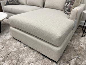 Glenda 104" Express Ship Bench Cushion Sofa w/ RAF Chaise - Crypton Quicksilver