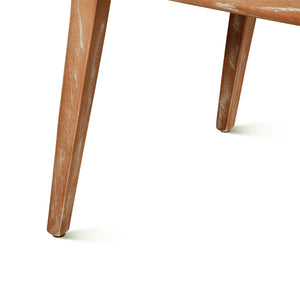 Sanibel Cane Back Dining Chair - Natural + White