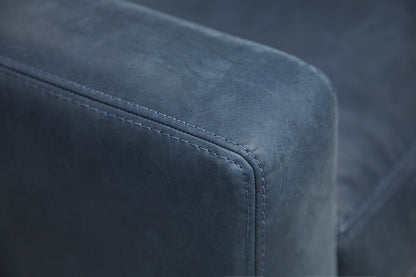 Clarksdale 32" Top Grain Leather Swivel Chair - Napa Admiral