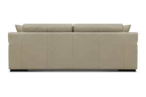 Colette 90" Top Grain Leather 2 Cushion Sofa - Boca Cashmere