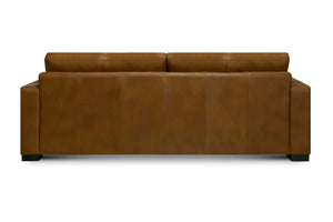 Norton 85" Top Grain Leather 2 Cushion Sofa - Portofino Cinnamon