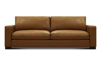 Norton 90" Top Grain Leather 2 Cushion Sofa - Amadeus Whiskey
