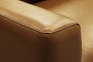 Norton 90" Top Grain Leather 2 Cushion Sofa - Amadeus Whiskey