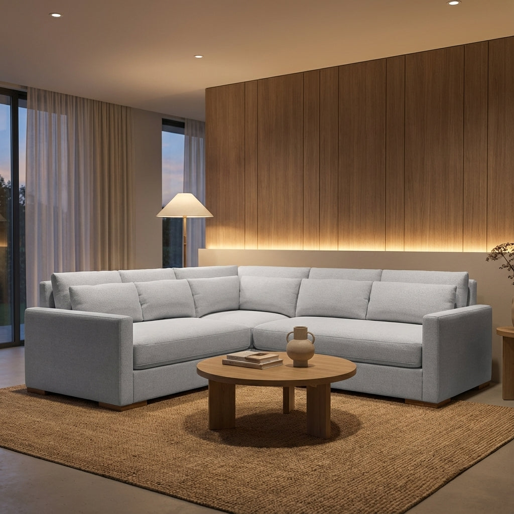 Glenda Quick Ship 104" x 104" Bench Cushion Sectional