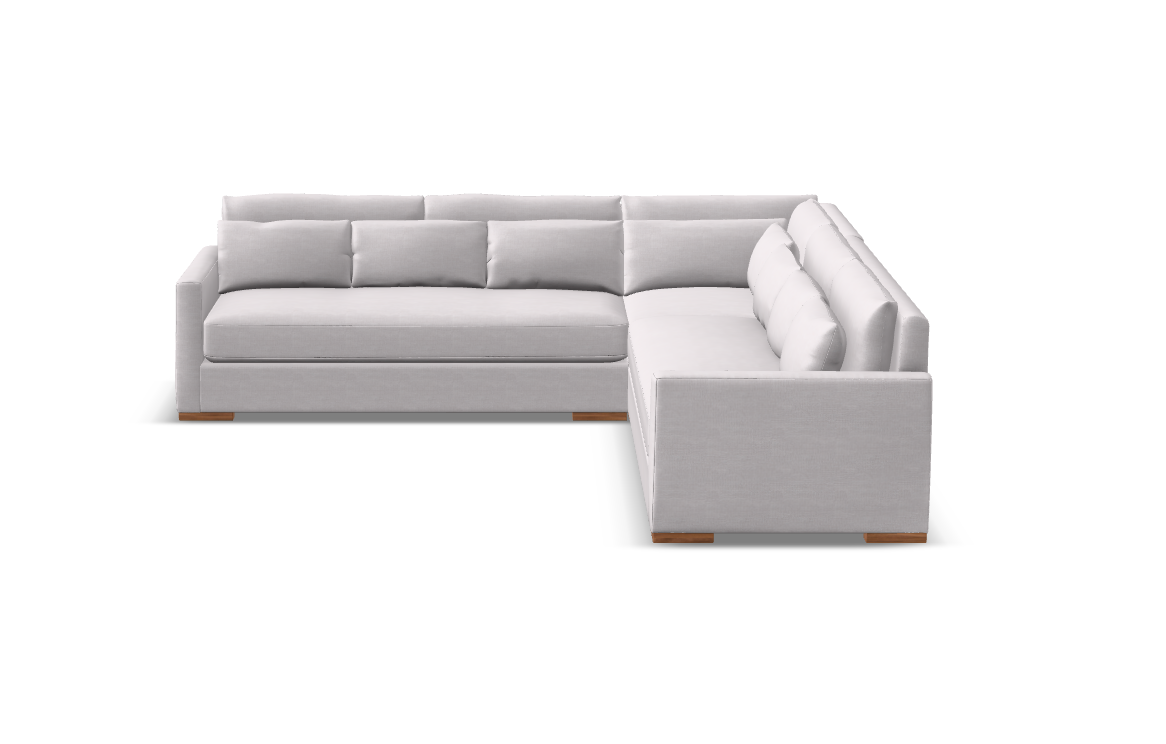 Glenda Quick Ship 130" x 130" Bench Cushion Sectional