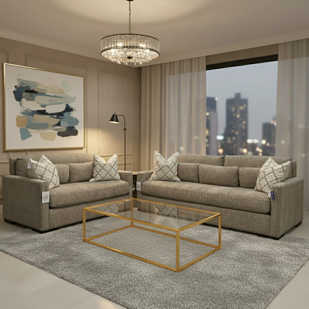 Glenda Express Ship 64" Bench Seat Loveseat - Moonlight