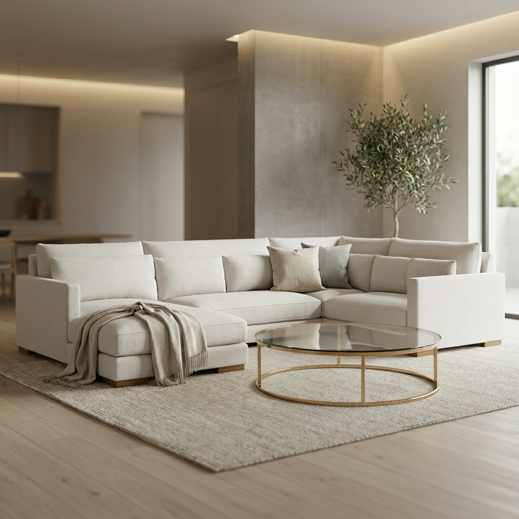 Gloria Expess Ship 144" x 104" Sectional + Chaise - Crypton Quicksilver