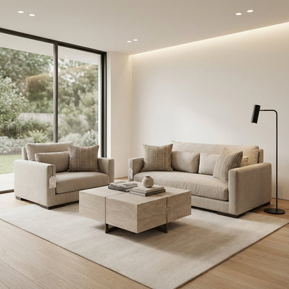 Gloria Express Ship 64" Bench Seat Loveseat - Platinum