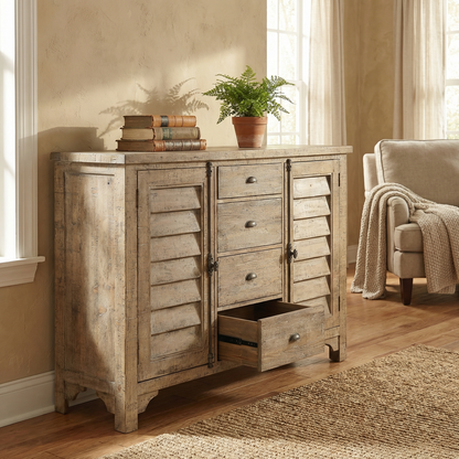 Greenville 68" 4 Drawer Server - Sandstone