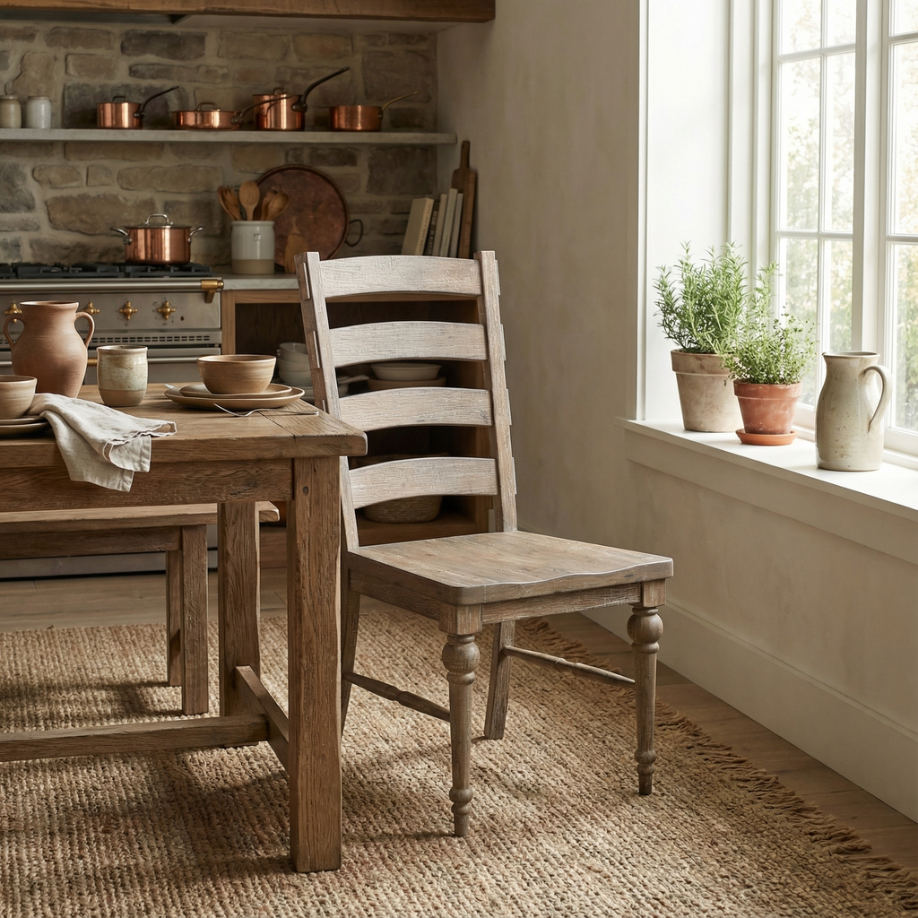 Greenville Ladderback Dining Chair - Sandstone