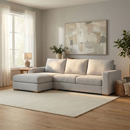 Gretchen Quick Ship 111" Wide Track Arm Sofa + Chaise