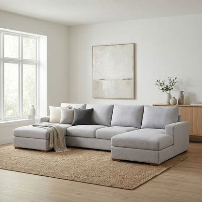 Gretchen Express Ship 144" Dual Chaise Sectional