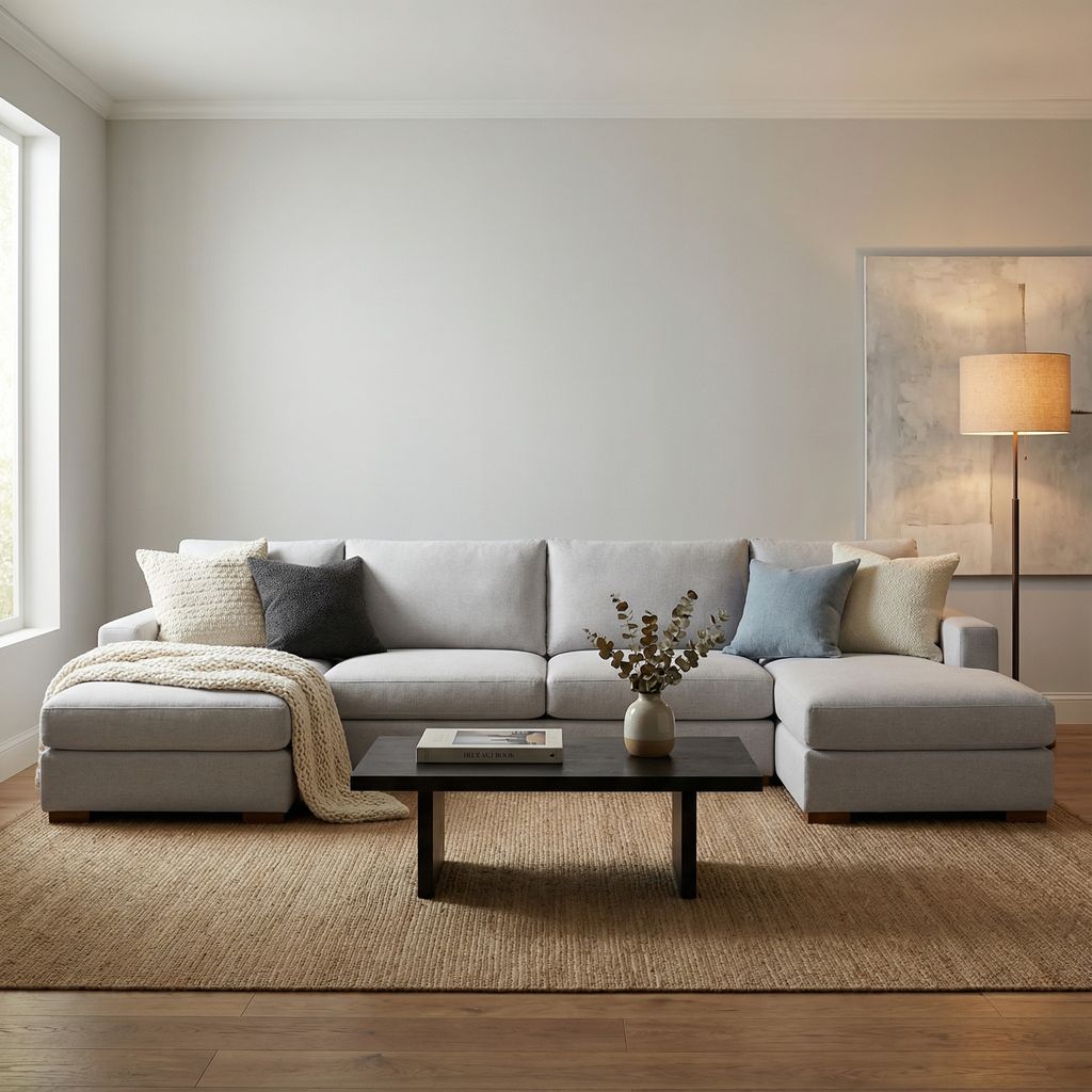 Gretchen Express Ship 168" Dual Chaise Sectional