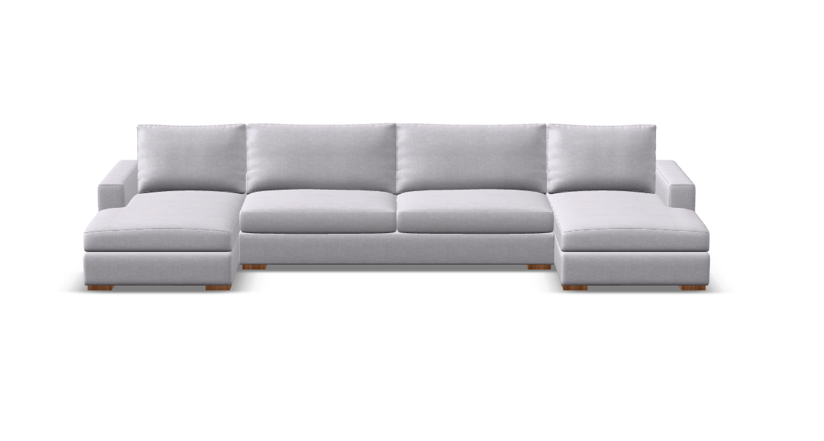 Gretchen Express Ship 168" Dual Chaise Sectional