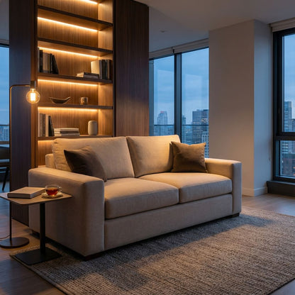 Gretchen Quick Ship 79" 2 Cushion Wide Track Loveseat - Crypton Quicksilver