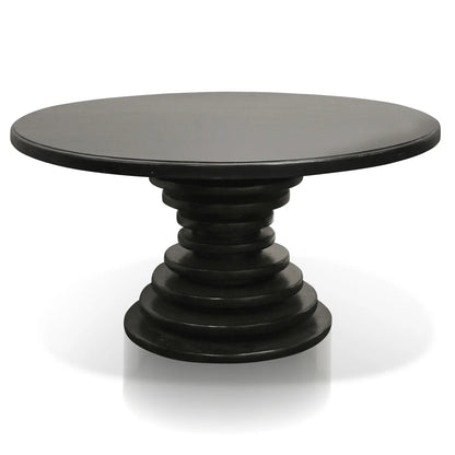 Junie 60" Round Dining Table - Black
