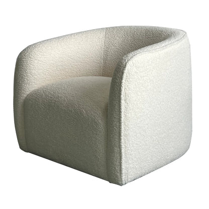 Collette 32" Swivel Chair - Cream Faux
