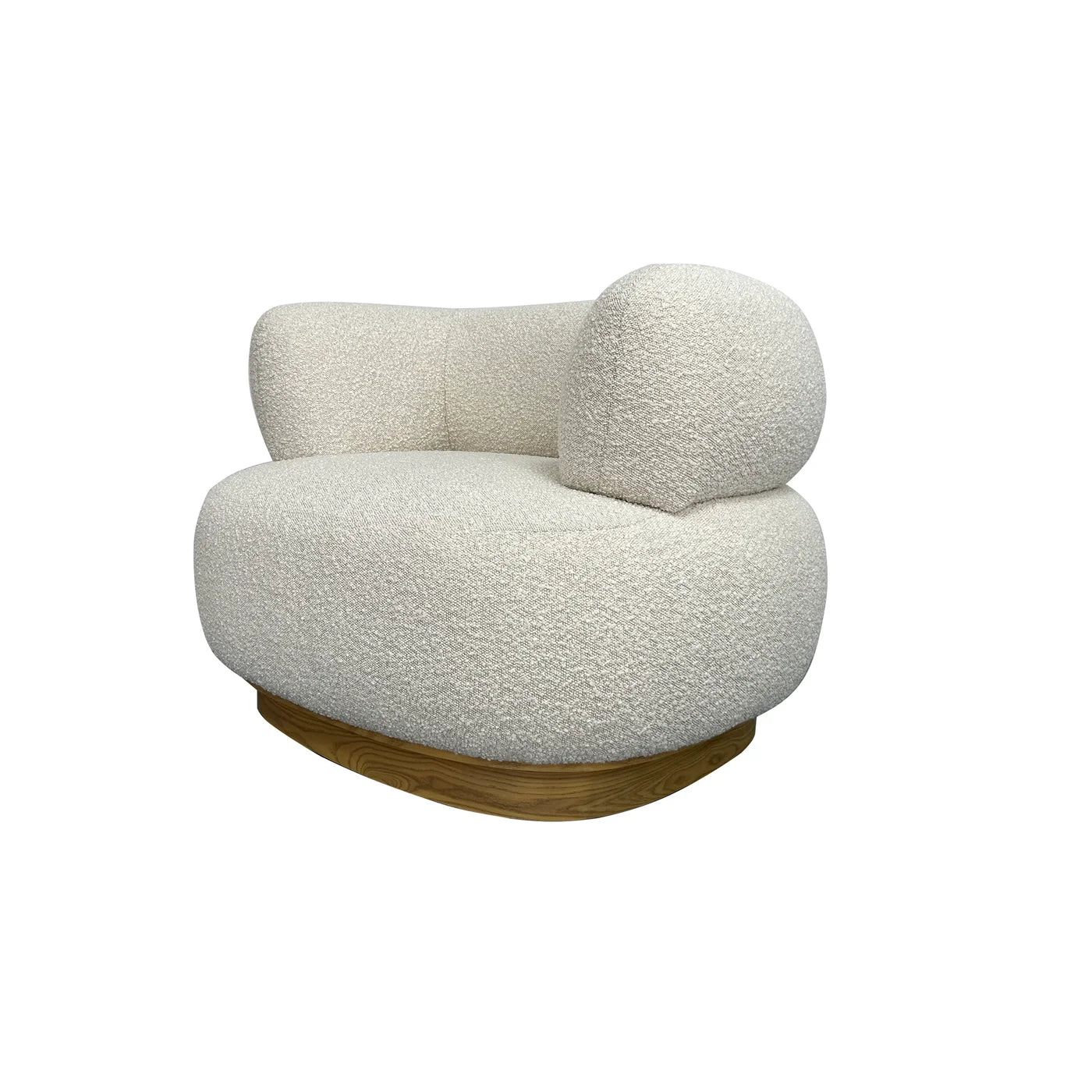 Goldie 36" Occasional Chair - Cream Boucle