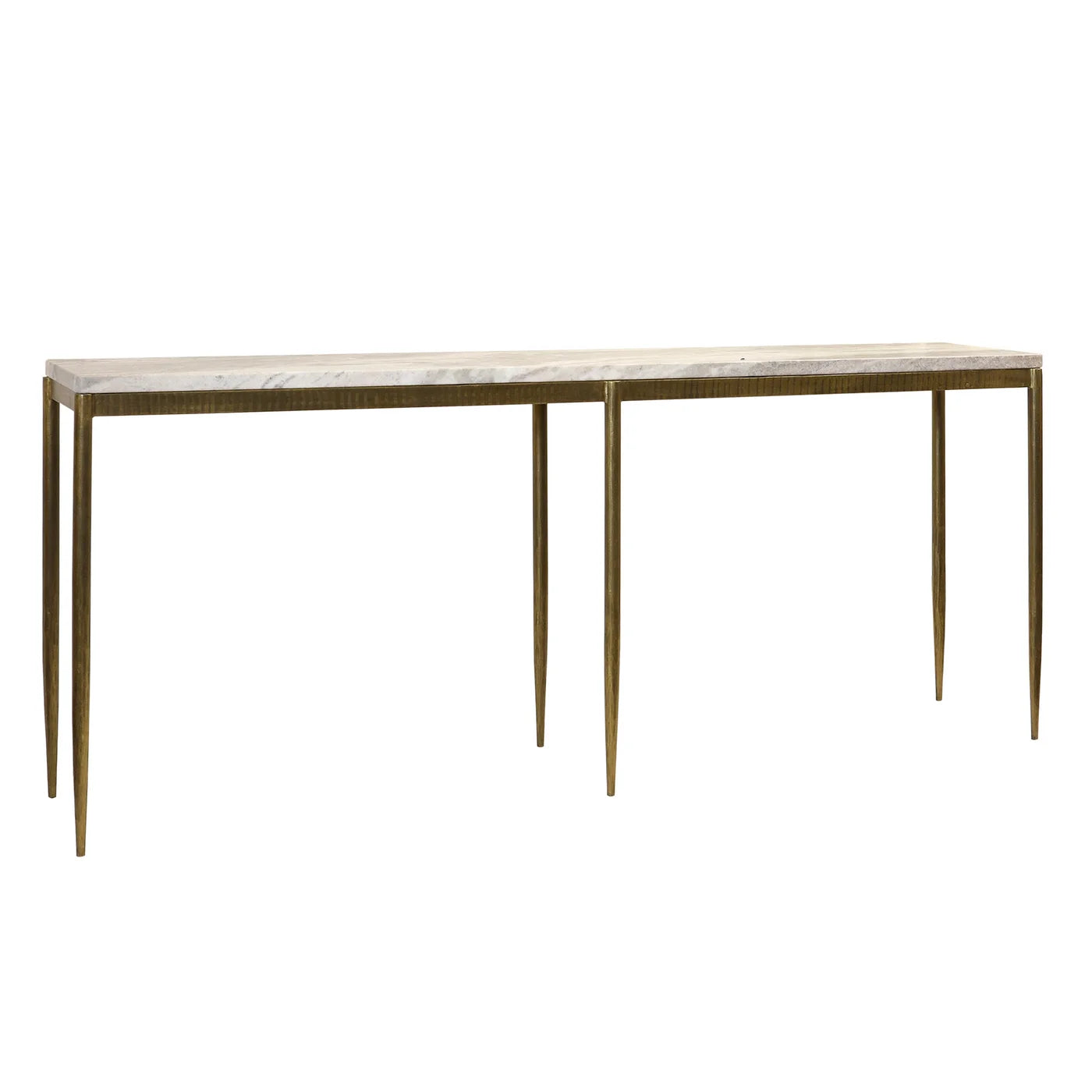 Anders 80" Marble + Steel Console Table