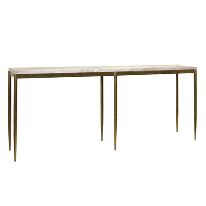Anders 80" Marble + Steel Console Table