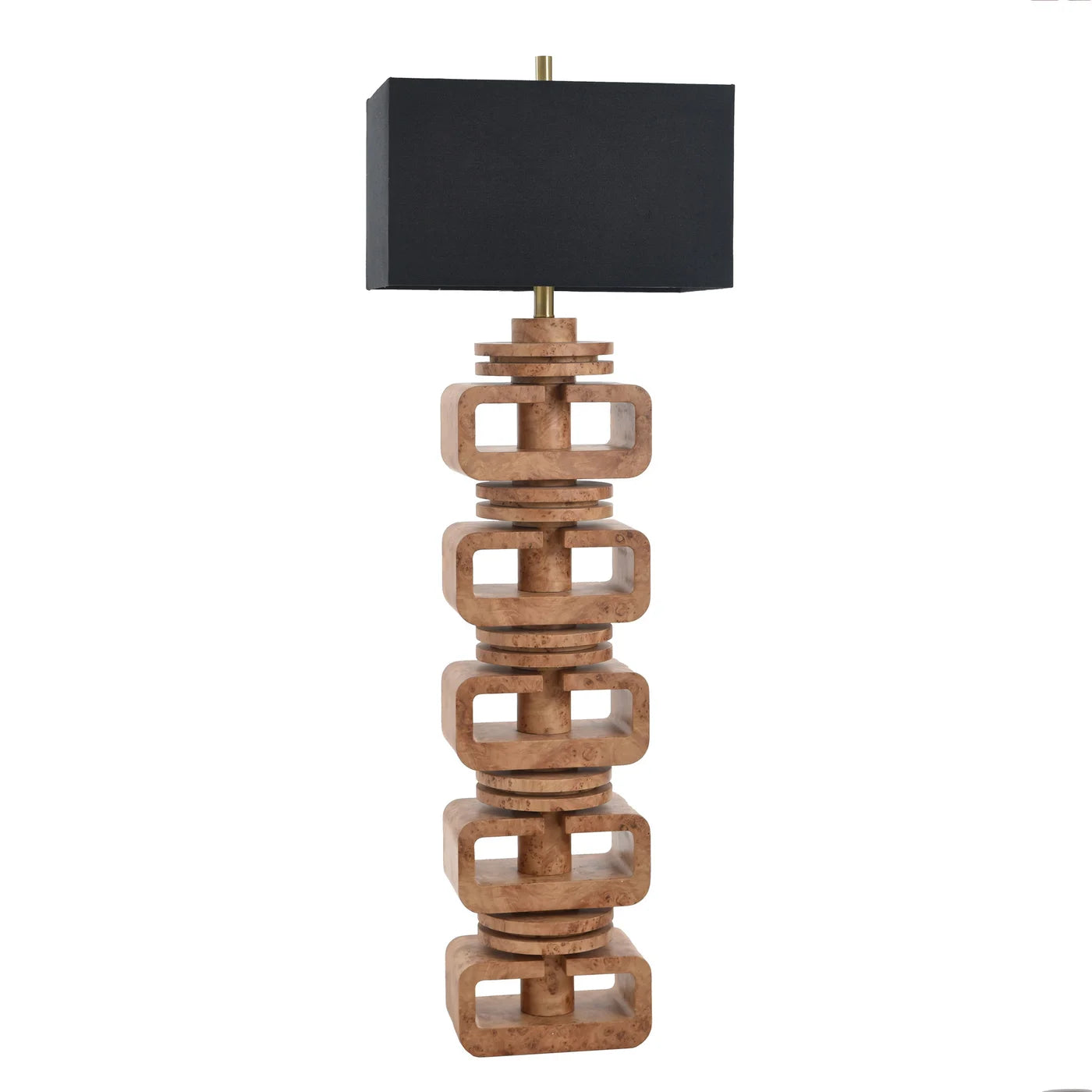 Junia 24" Floor Lamp - Natural Burl