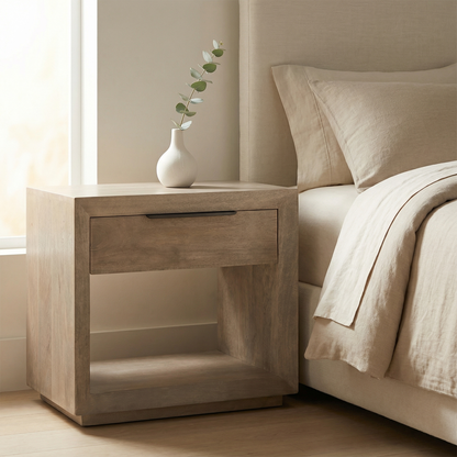 Hambden 36" One Drawer Nightstand - Ash